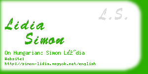 lidia simon business card